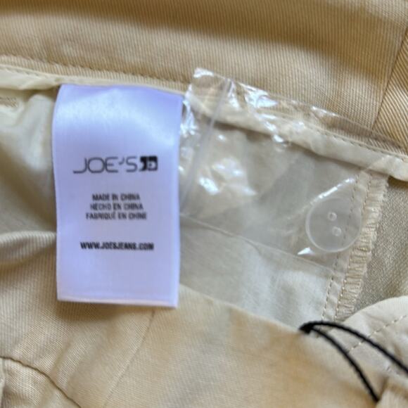 Joes Wide Leg Pants Cream size 8 Beige cotton trouser - Picture 8 of 9